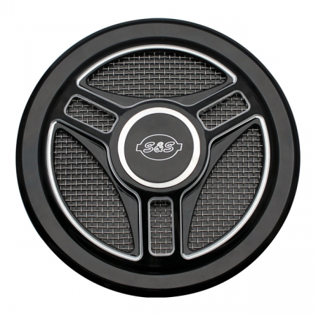 S&S STEALTH AIRCLEANER COVER, TRI-SPOKE