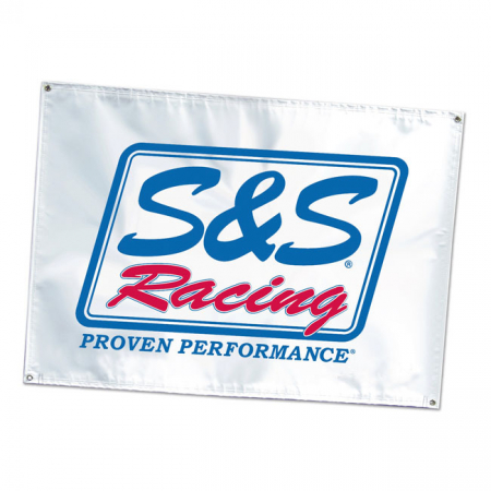 S&S BANNER RACING VINYL WHITE