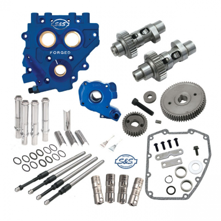 S&S, COMPLETE CAM CHEST KIT WITH GEAR DRIVE 585GE CAMS