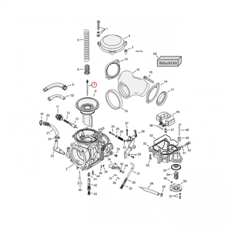 NEULA CV KEIHIN, NEEDLE JET (MID-RANGE) CV CARB. N72S