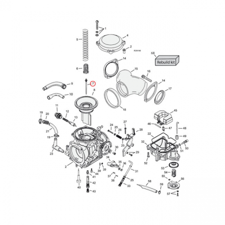 NEEDLE JET (MID-RANGE) CV CARBS. N72R