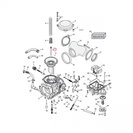 NEEDLE JET (MID-RANGE) CV CARB N65C