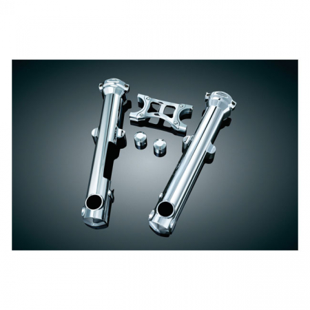 KURYAKYN, FORK SKINSÂÄ¢ FORK SLIDER COVERS. CHROME