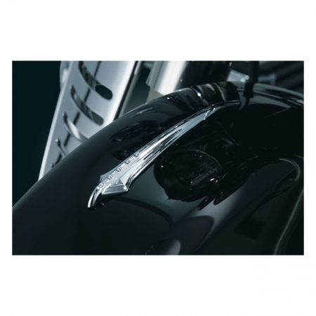 KURYAKYN, FRONT FENDER SPEAR ORNAMENT. CHROME