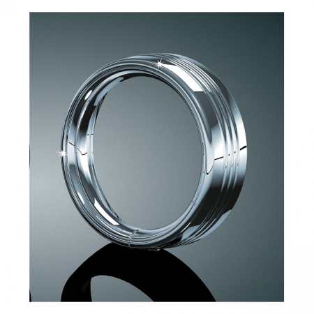 KURYAKYN, 7" HEADLAMP TRIM RING. CHROME