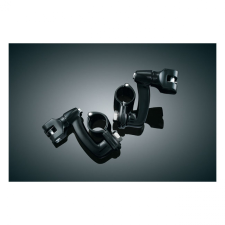 KURYAKYN, EXTENDED FOOTPEG OFFSET MOUNT KIT. BLACK