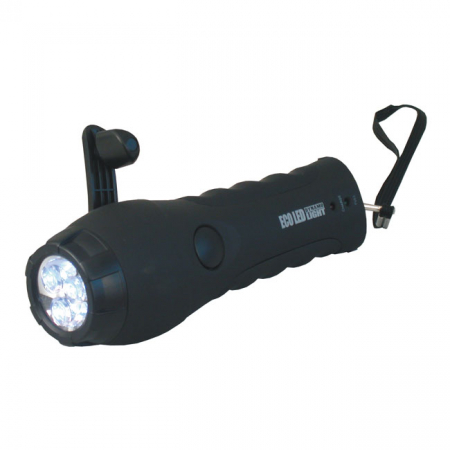 DYNAMO ECO LED FLASHLIGHT, BLACK