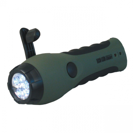 DYNAMO ECO LED FLASHLIGHT, GREEN