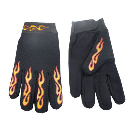 CHOPPERS MECHANIC GLOVES FLAMES