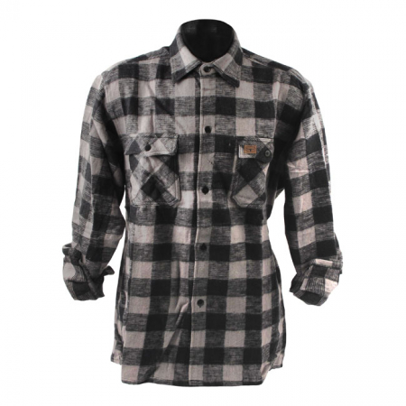 LUMBERJACK FLANNEL SHIRT CHECKERED GREY/BLACK