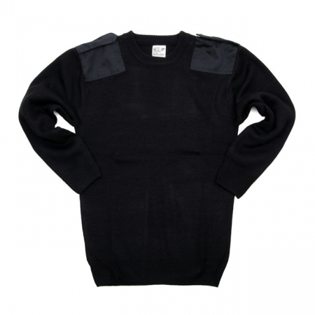 WORKING PULLOVER ACRYLIC BLACK