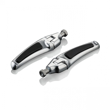 REBUFFINI, COMET PASSENGER PEGS. CHROME