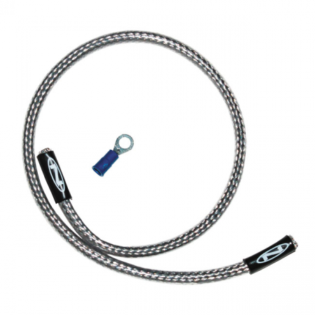 NAMZ, OIL PRESSURE HARNESS COVER. BRAIDED STEEL, 18"