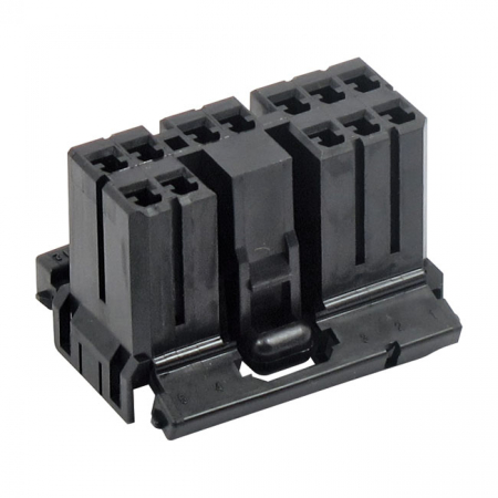 NAMZ, AMP MULTILOCK CONNECTOR. BLACK, PLUG, 8-PINS