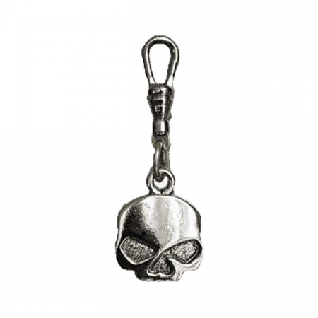 HALF SKULL ZIPPER PULL