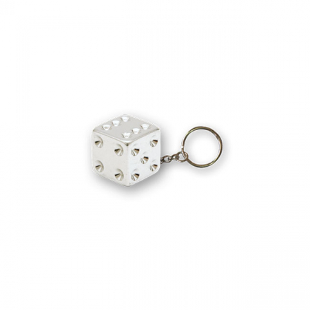 TRIKTOPZ DICE KEY CHAIN CHROME