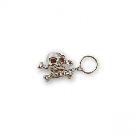 TRIKTOPZ SKULL N BONES KEY CHAIN CHROME