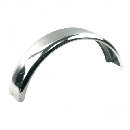 FLAT FENDER PLAIN, CHROME 6 INCH