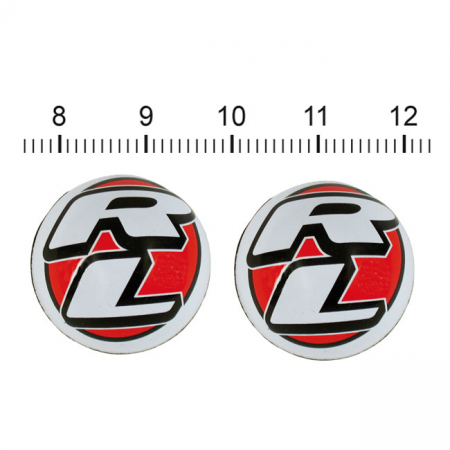 TRIK TOPZ, RED LINE LOGO VALVE STEM CAPS