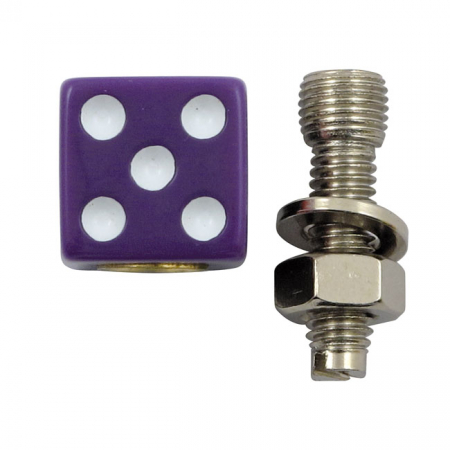 TRIK TOPZ LICENSE PLATE MOUNTS DICE PURPLE