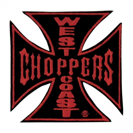 WCC EMBROIDERED PATCH, BLACK/RED