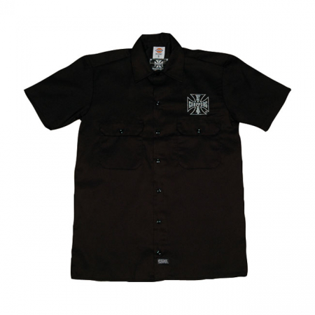 WCC BLACK WORK SHIRT MALTESE CROSS, S