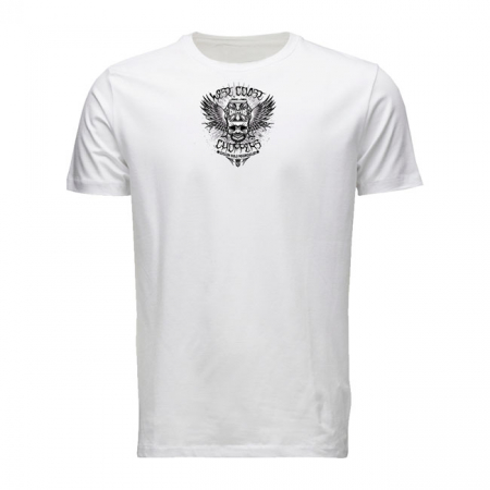 WCC TWO BIKES WHITE T-SHIRT, SIZE S