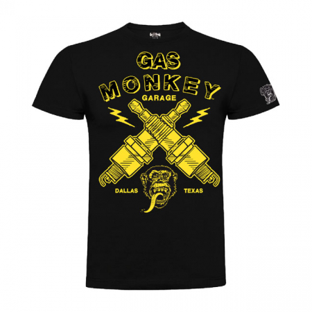 GMG T-SHIRT LIGHTNING PLUGS BLACK