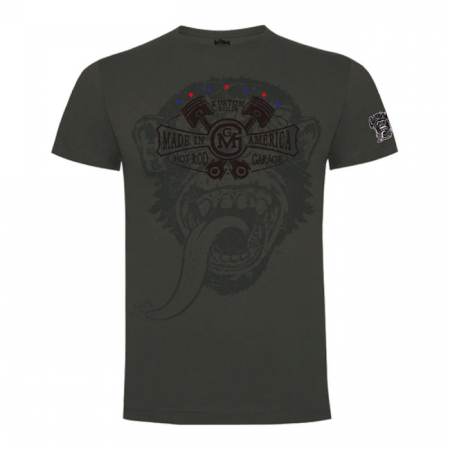 GMG T-SHIRT BIG MONKEY LEAD GREY