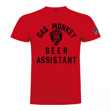 GMG T-SHIRT BEER MONKEY RED