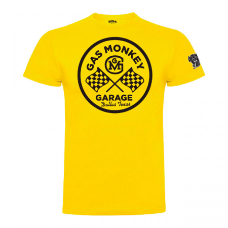 GMG T-SHIRT ROUND LOGO YELLOW