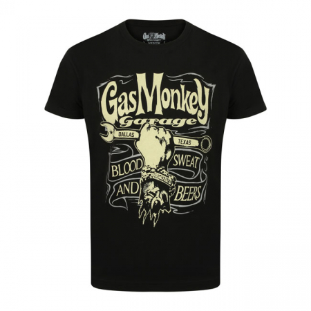 GMG HAND AND SPANNER T-SHIRT BLACK