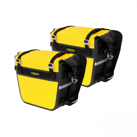 NELSON-RIGG, DELUXE ADVENTURE SADDLEBAGS. YELLOW/BLACK