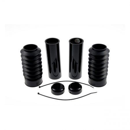 CULT-WERK, 6-PIECE FORK TUBE COVER KIT. GLOSS BLACK