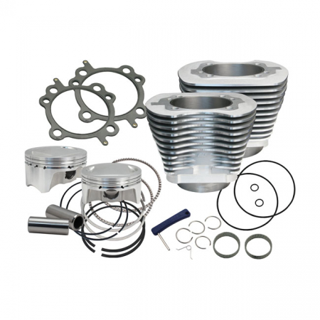 S&S, 88" TO 100" CONVERSION CYLINDER & PISTON KIT. SILVER