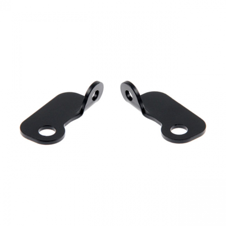 CULT-WERK, TURN SIGNAL BRACKET SET. FRONT. BLACK