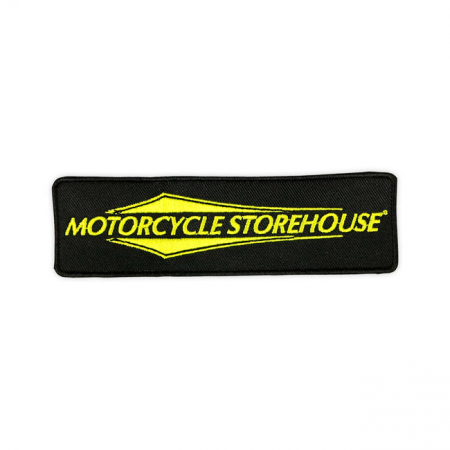 MOTORCYCLE STOREHOUSE, LOGO PATCH. BLACK