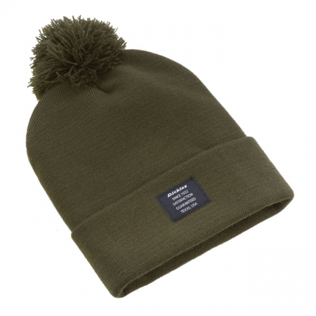 DICKIES EDGEWORTH BOBBLE HAT OLIVE GREEN