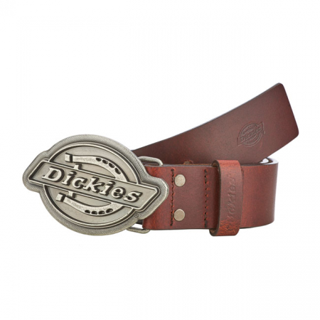 DICKIES EVERETT LEATHER BELT MAHOGANY