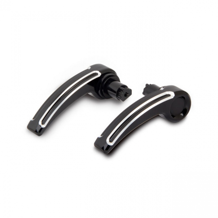 NESS BILLET SADDLEBAG LEVERS BEVELED