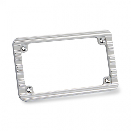 NESS LICENSE PLATE FRAME 10-GAUGE. CHROME