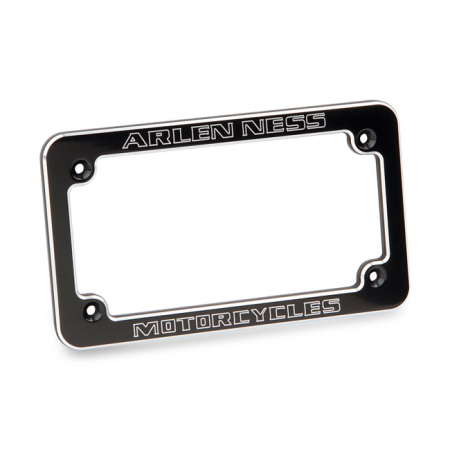 NESS LICENSE PLATE FRAME ARLEN NESS MOTORCYCLES. BLACK