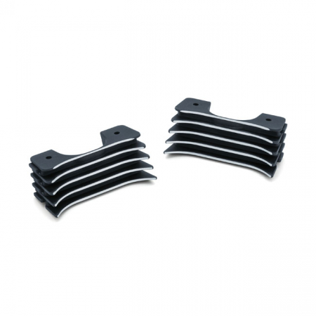 KURYAKYN SPARK PLUG COVERS BLACK/MACHINED