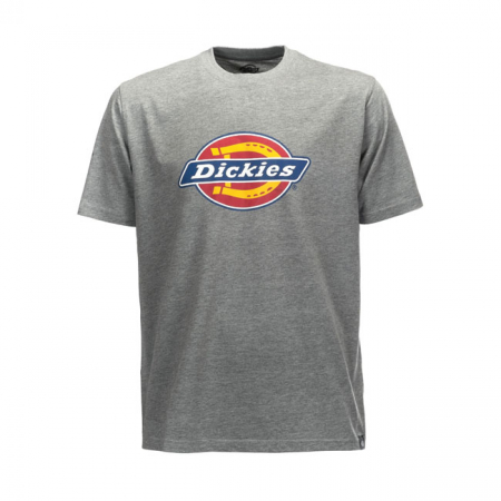 DICKIES ICON LOGO LADIES T-SHIRT GREY MELANGE