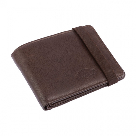 DICKIES WILBURN LEATHER WALLET BROWN