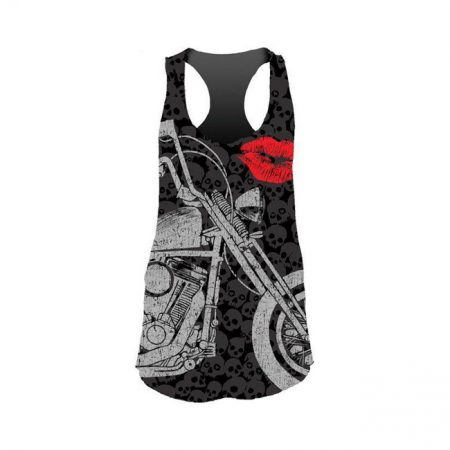 LETHAL THREAT LA MOTORCYCLE LIPS TT TANKTOP