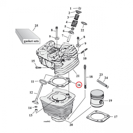 COMETIC CYL HEAD GASKET  MLS 3-5/8 INCH