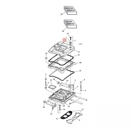 COMETIC, ROCKER BOX SEALS. PAPER