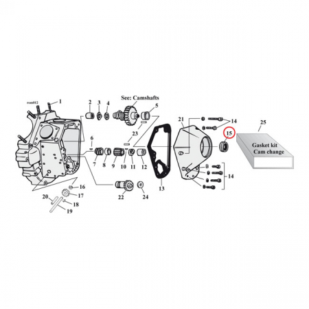 COMETIC, CAMSHAFT SEAL. DOUBLE LIP. RUBBER OD