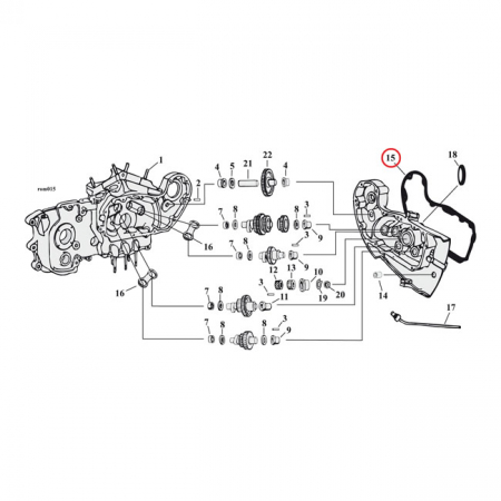 COMETIC, GASKET CAM COVER. .060" AFM